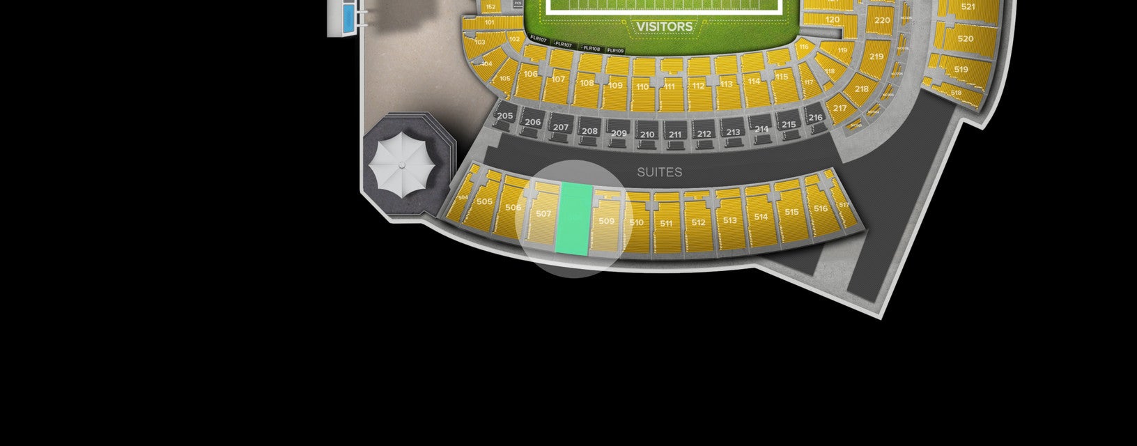 Seat view from Upper Level