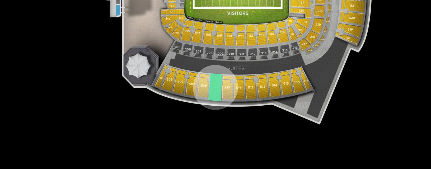 Seat view from Upper Level