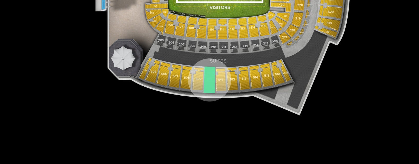 Seat view from Upper Level