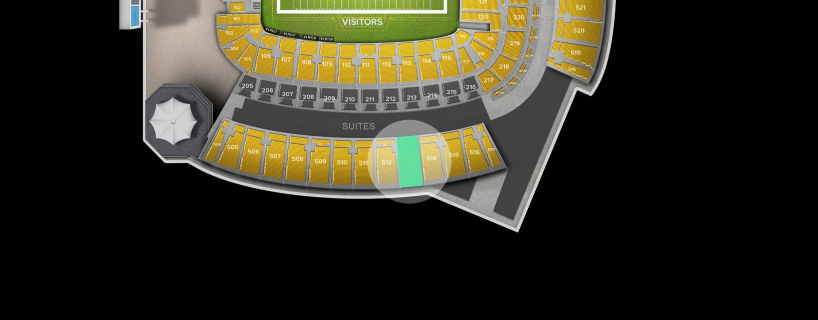 Seat view from Upper Level