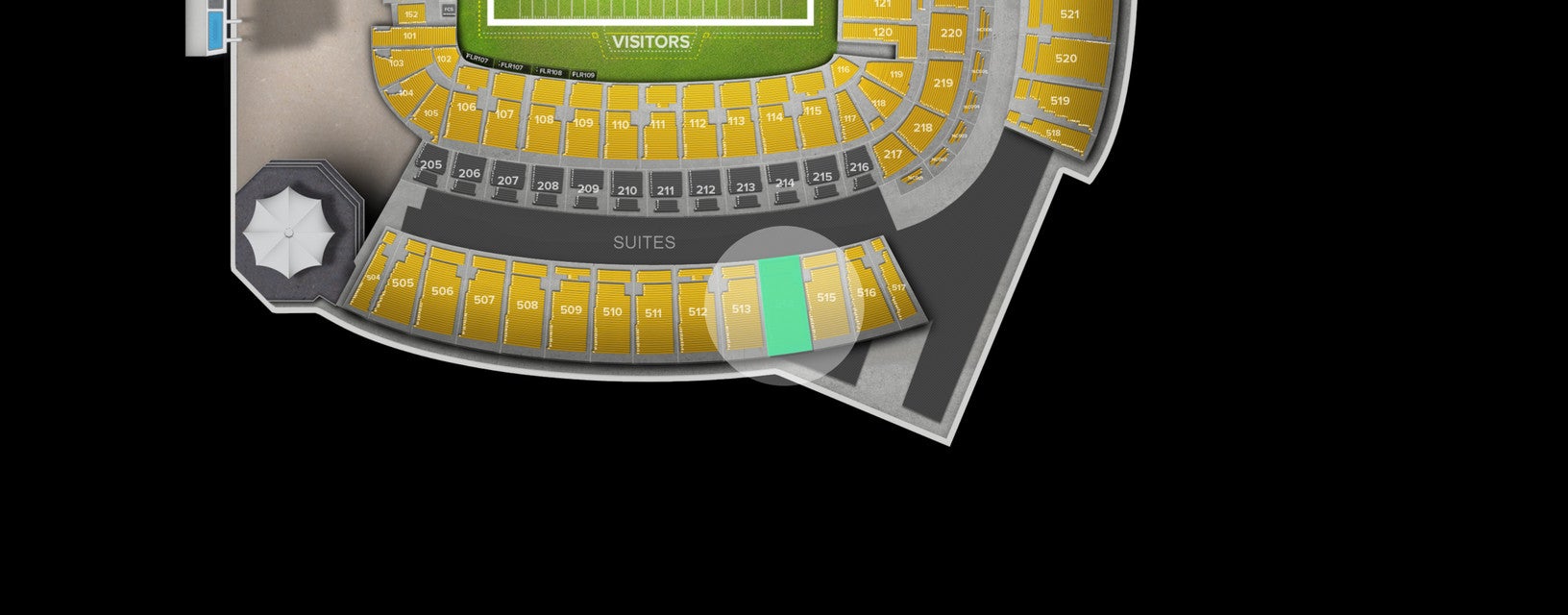 Seat view from Upper Level
