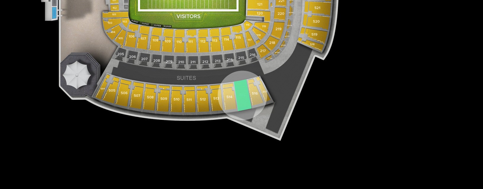 Seat view from Upper Level