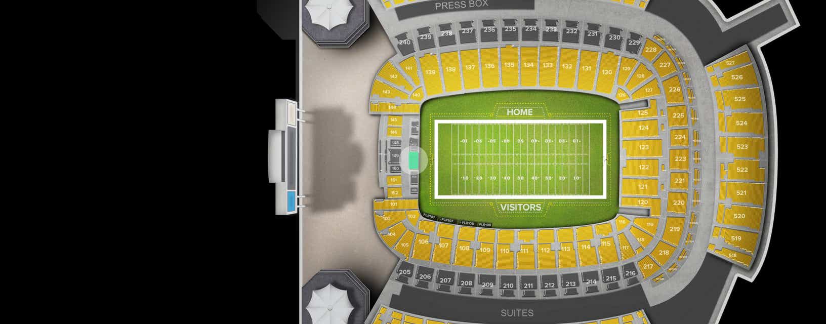 Seat view from Champions Club