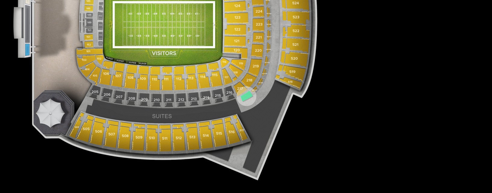 Seat view from North Club