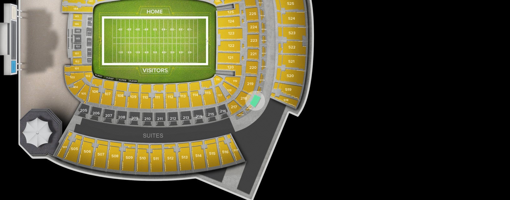 Seat view from North Club