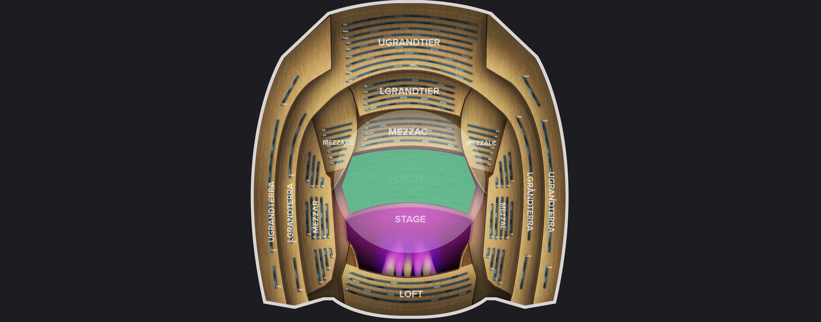 Seat view from Orchestra