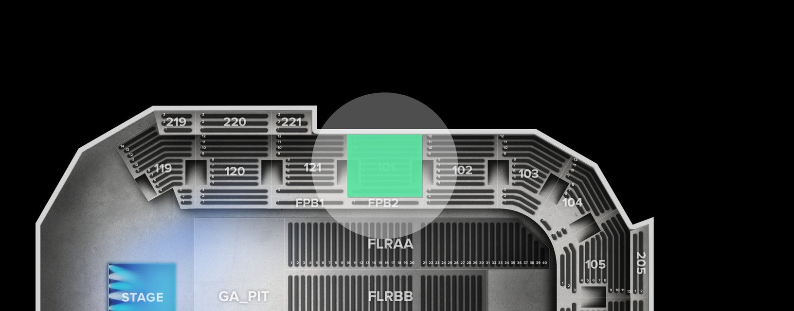 Seat view from Lower