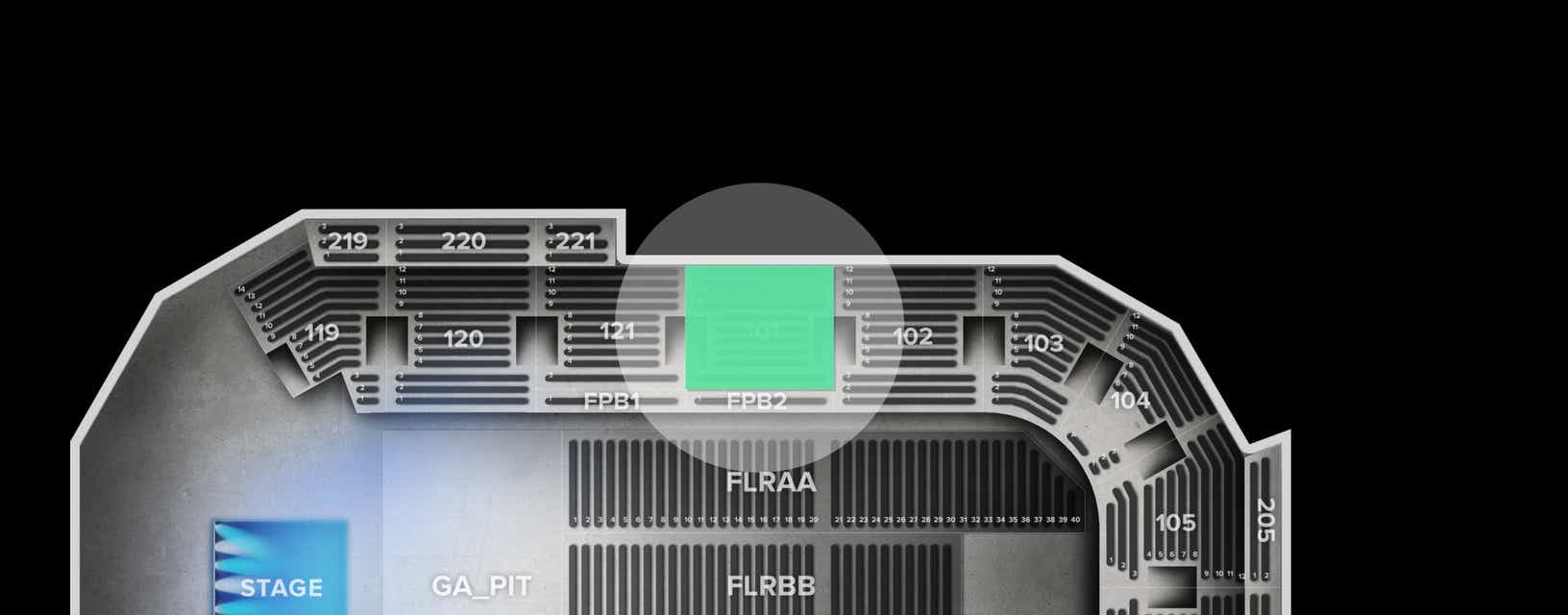 Seat view from Lower