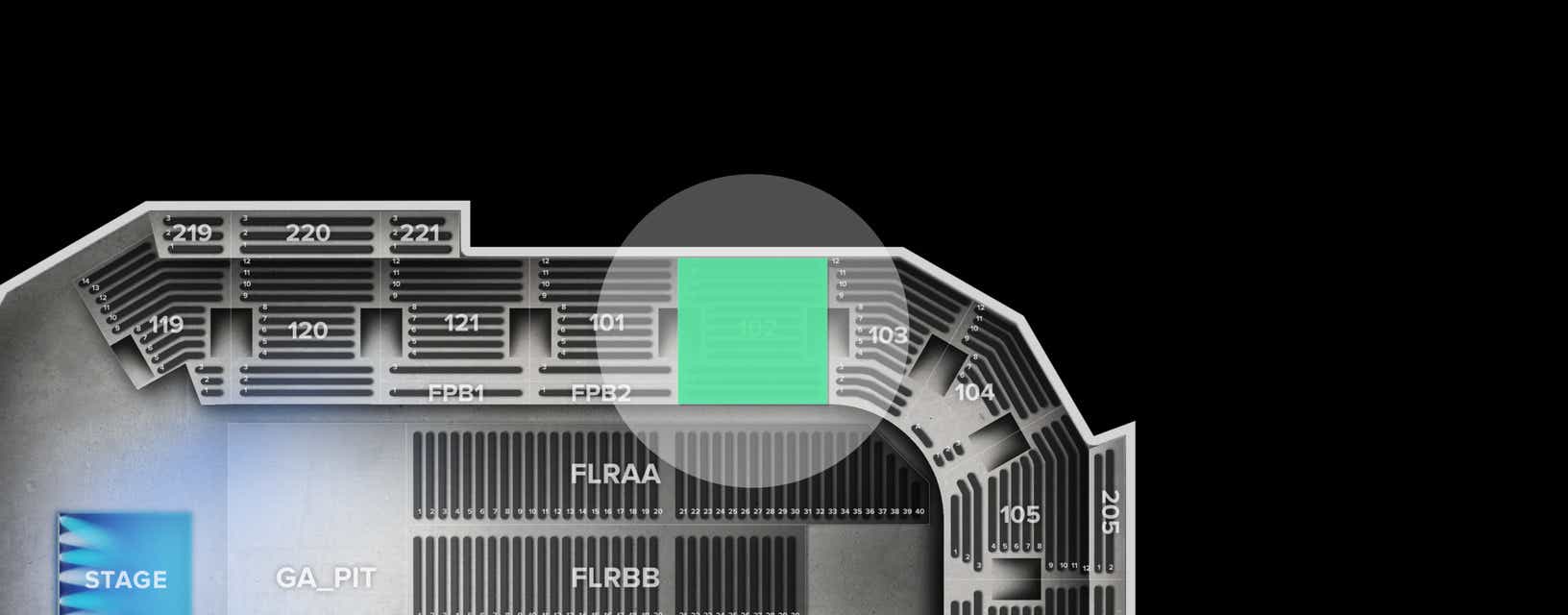 Seat view from Lower