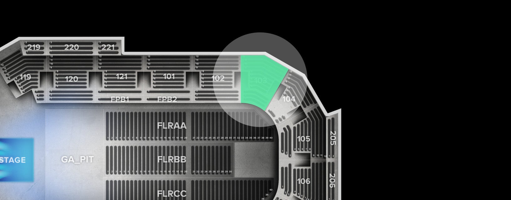 Seat view from Lower
