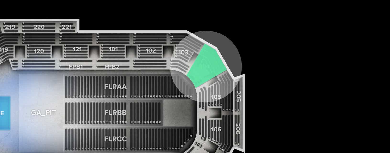 Seat view from Lower