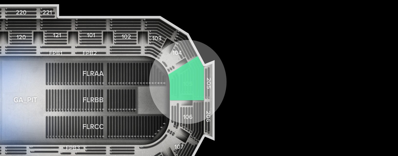 Seat view from Lower