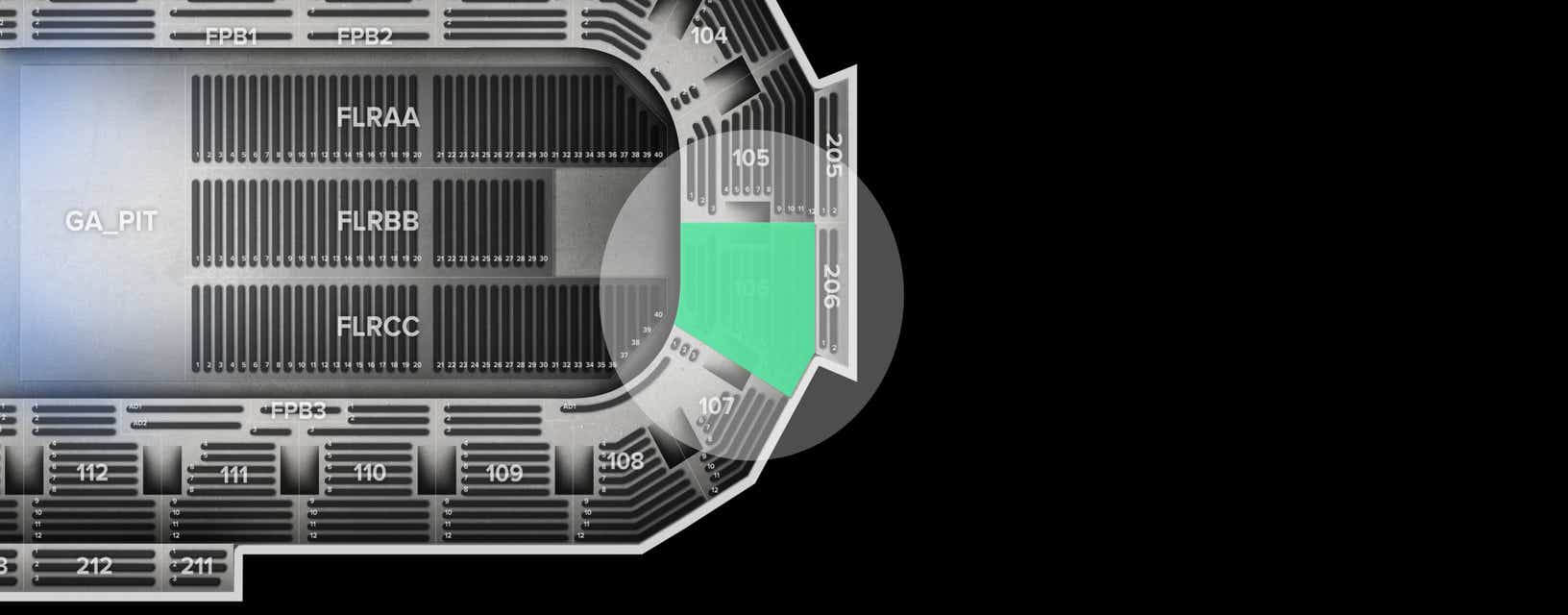 Seat view from Lower