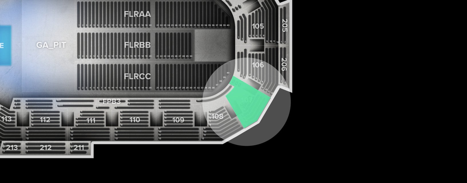 Seat view from Lower
