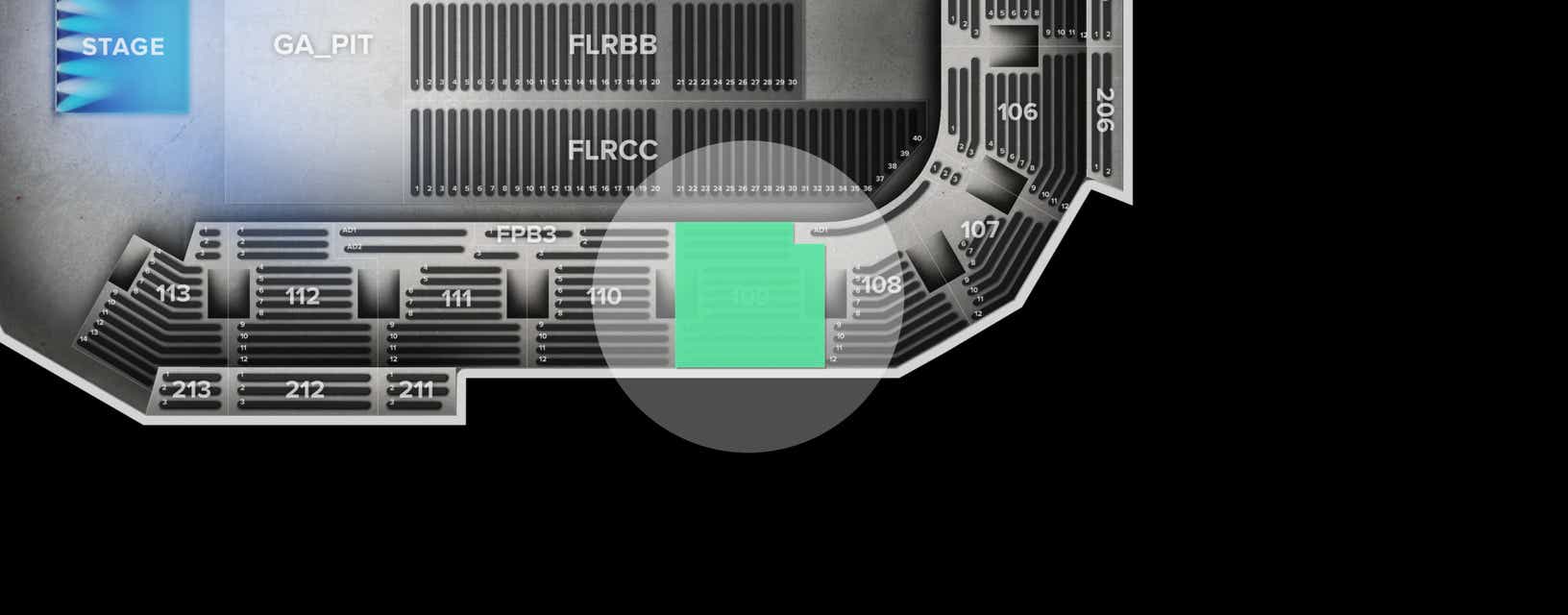 Seat view from Lower