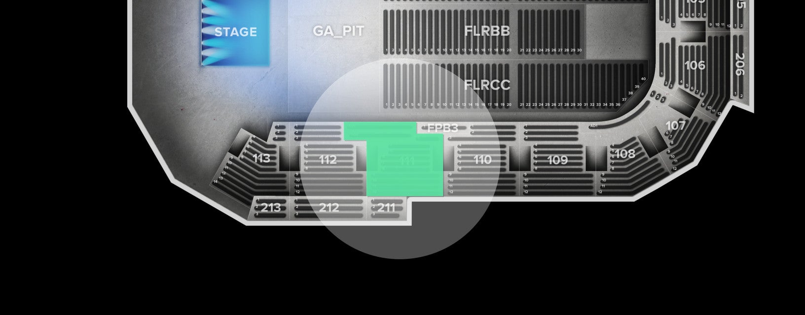 Seat view from Lower