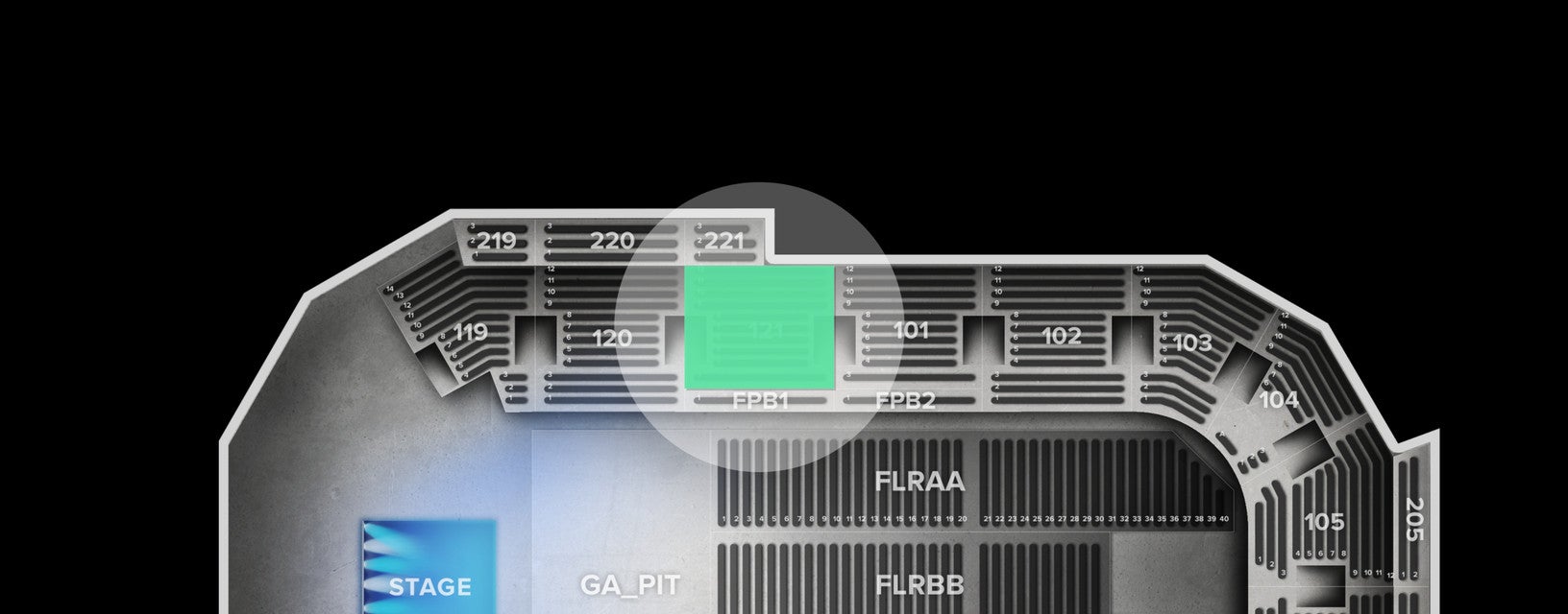 Seat view from Lower