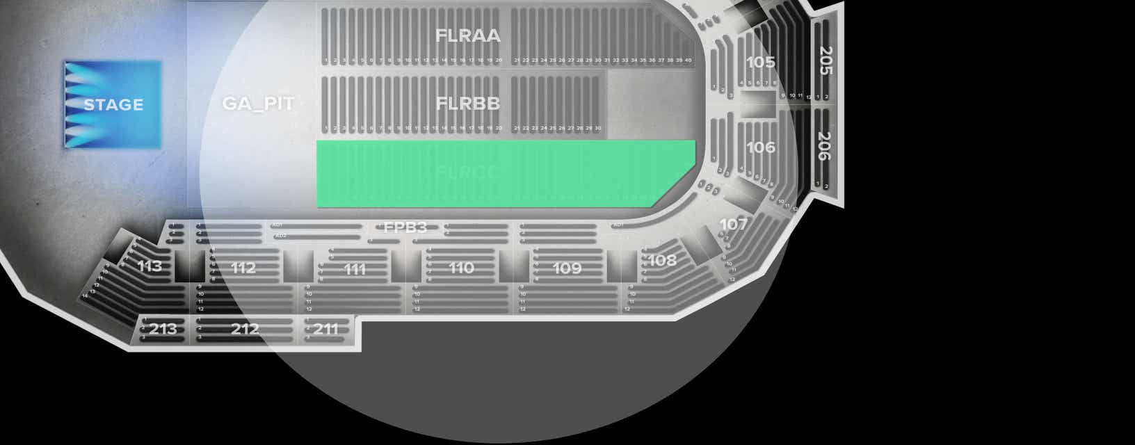 Seat view from Floor