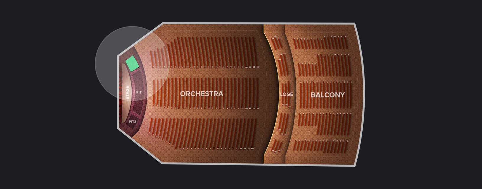 Seat view from Pit