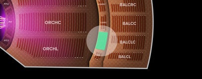 Seat view from Loge Left Center