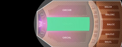 Seat view from Orchestra Center