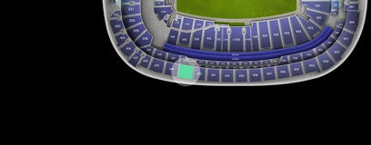 Seat view from Upper Sideline