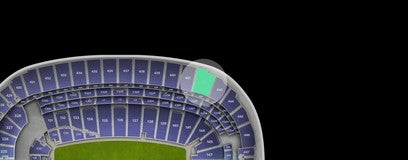 Seat view from Upper Sideline