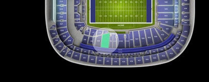 Seat view from Lower Sideline