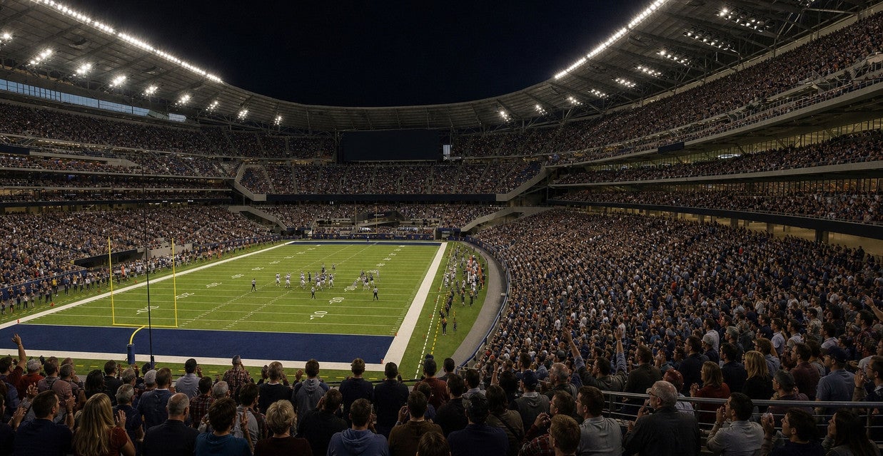 Seat view from Middle Endzone