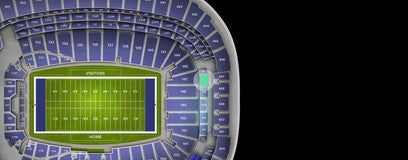 Seat view from Middle Endzone