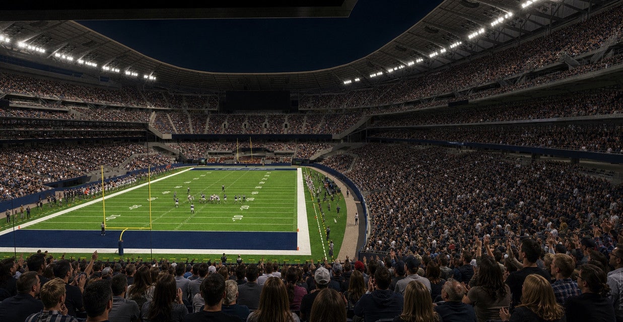 Seat view from Middle Endzone
