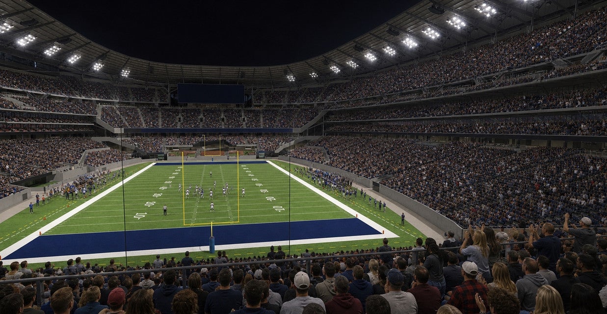 Seat view from Middle Endzone