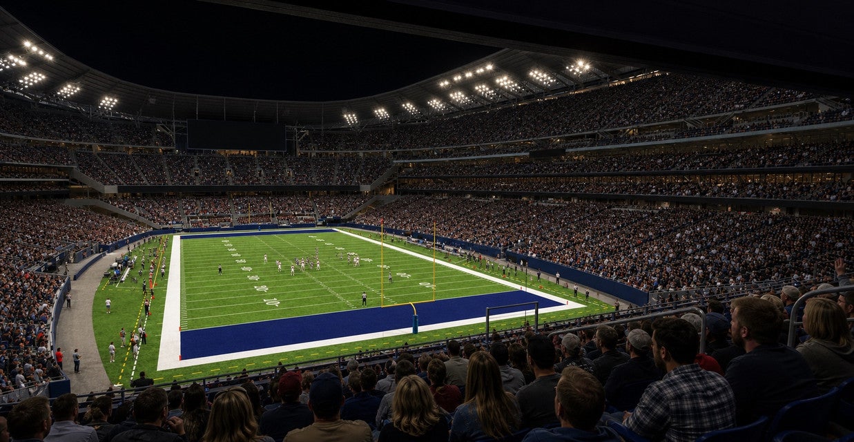 Seat view from Middle Endzone