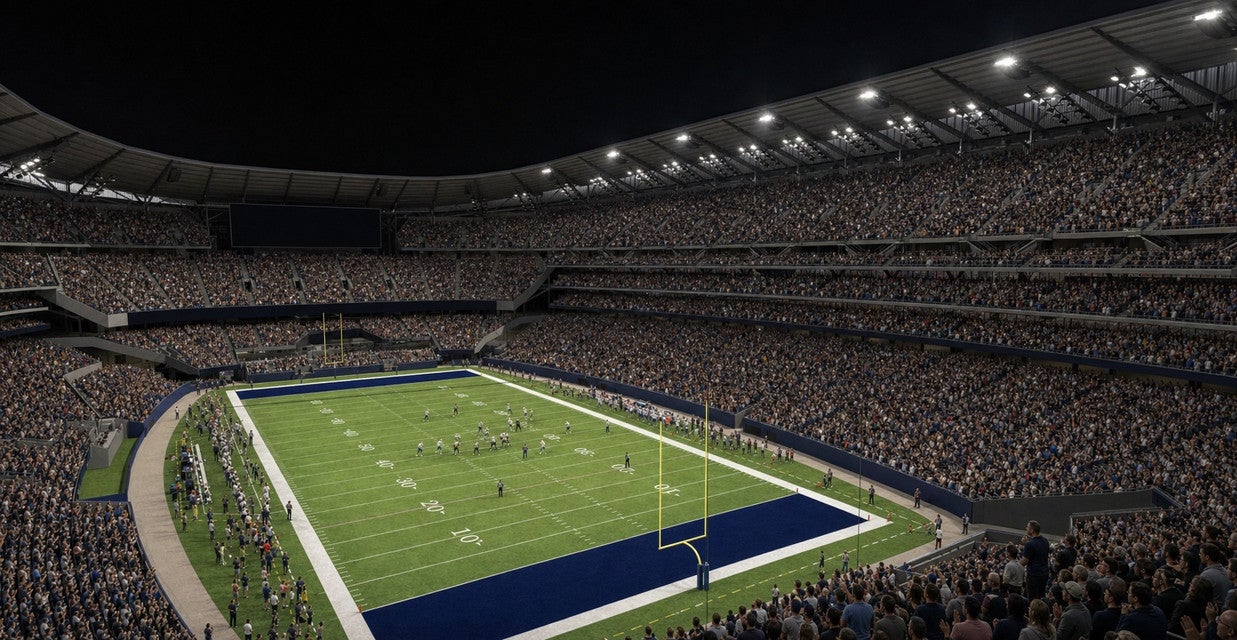 Seat view from Middle Endzone