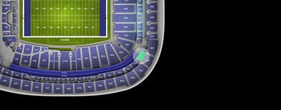 Seat view from Middle Endzone