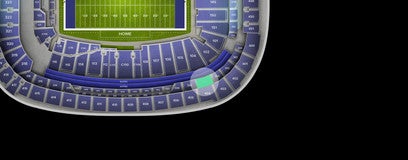 Seat view from Middle Sideline