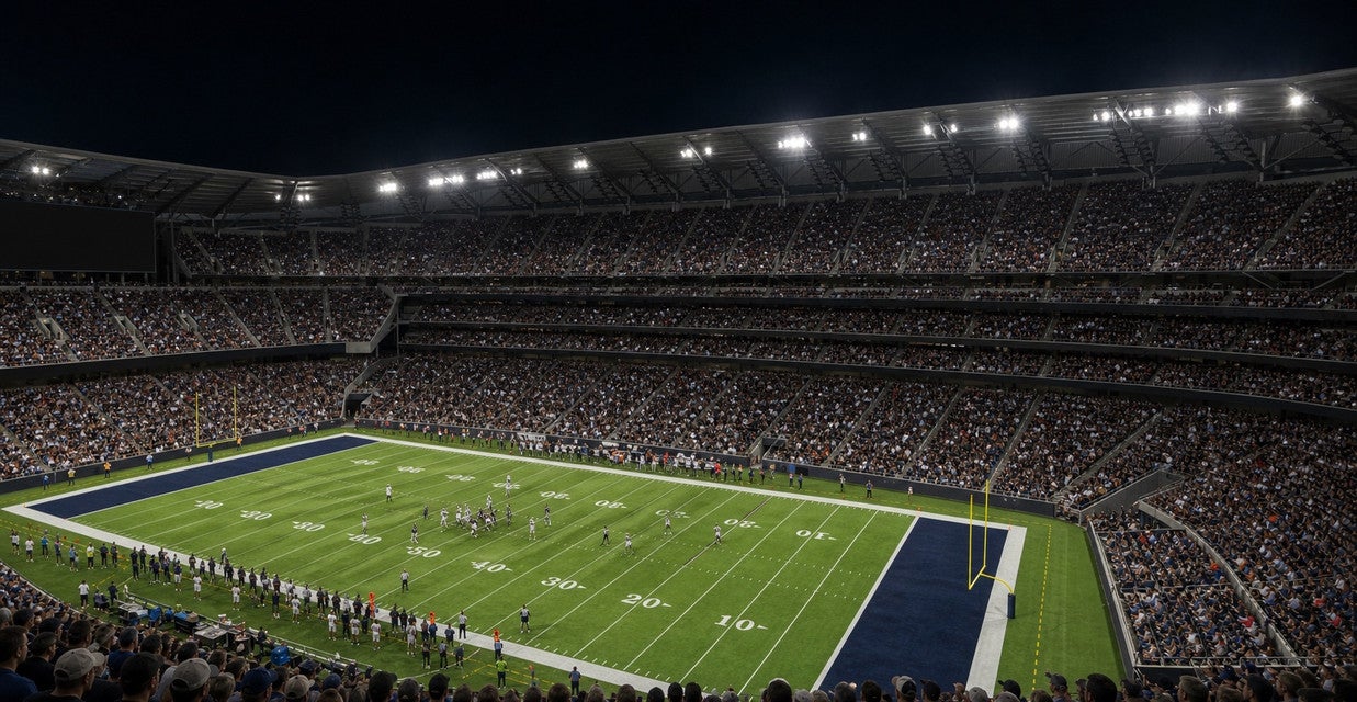 Seat view from Middle Sideline
