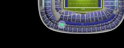 Seat view from Middle Sideline