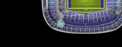 Seat view from Middle Sideline