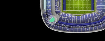 Seat view from Middle Endzone