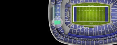 Seat view from Middle Endzone