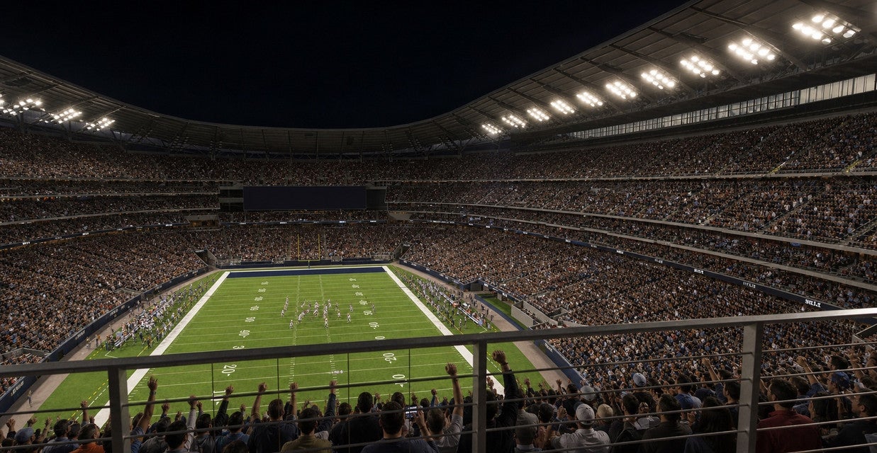 Seat view from Middle Endzone