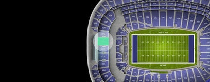 Seat view from Middle Endzone