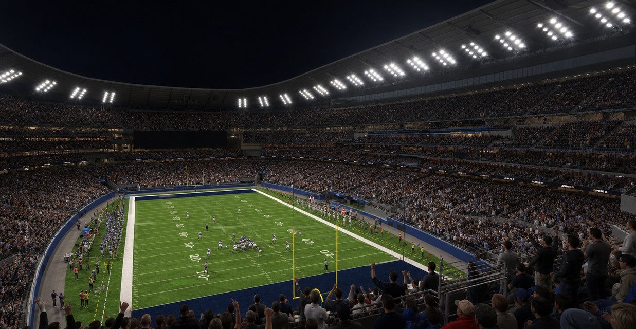 Seat view from Middle Endzone