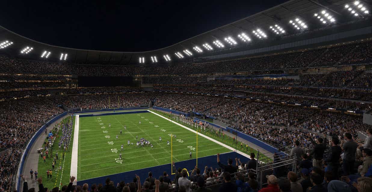 Seat view from Middle Endzone