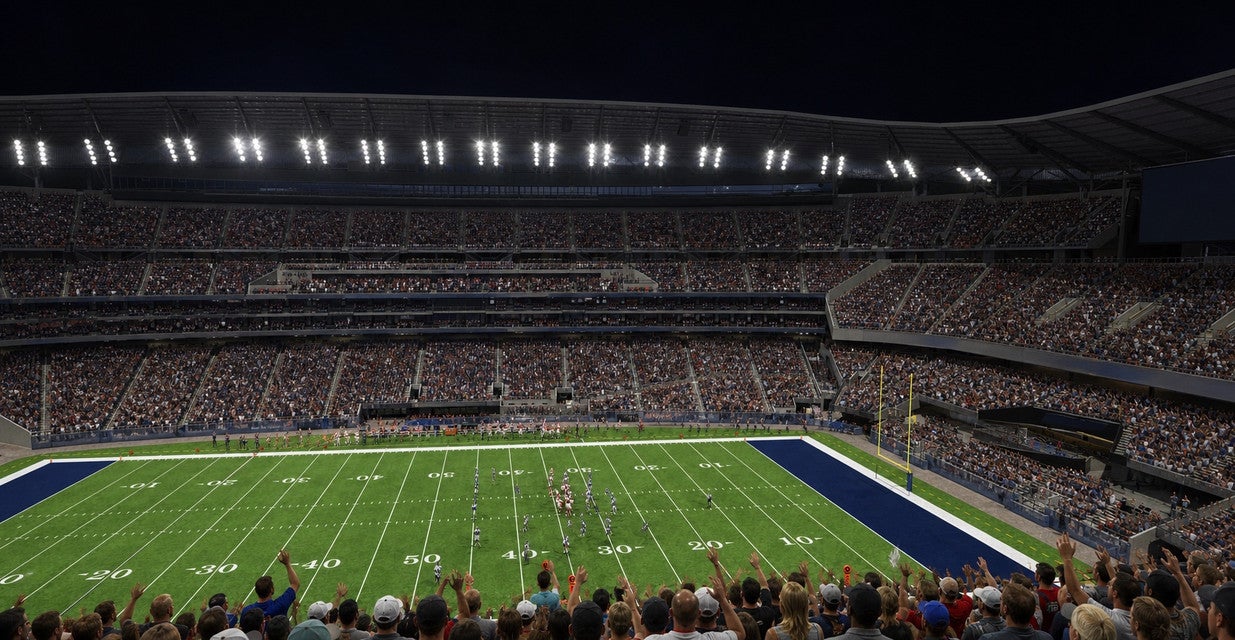 Seat view from Middle Sideline