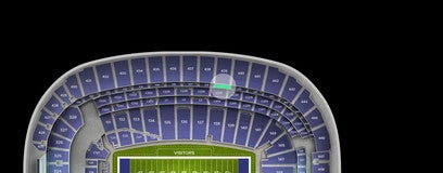 Seat view from Middle Sideline