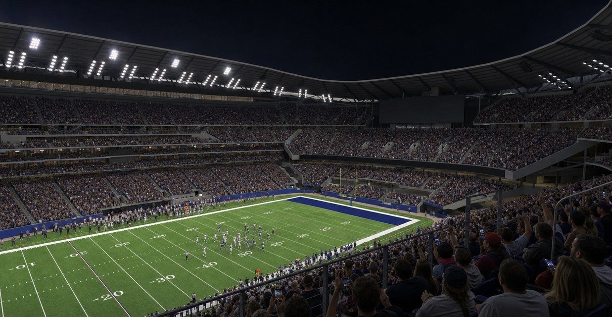 Seat view from Middle Sideline