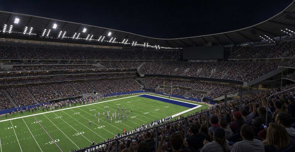 Seat view from Middle Sideline