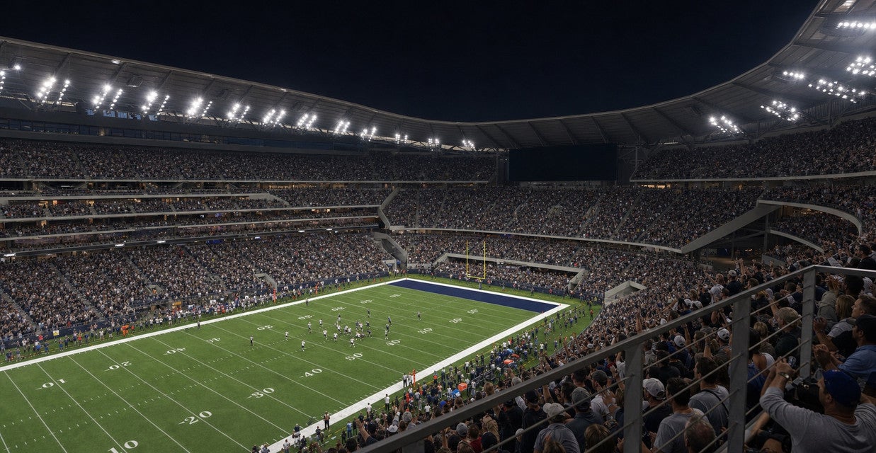 Seat view from Middle Sideline